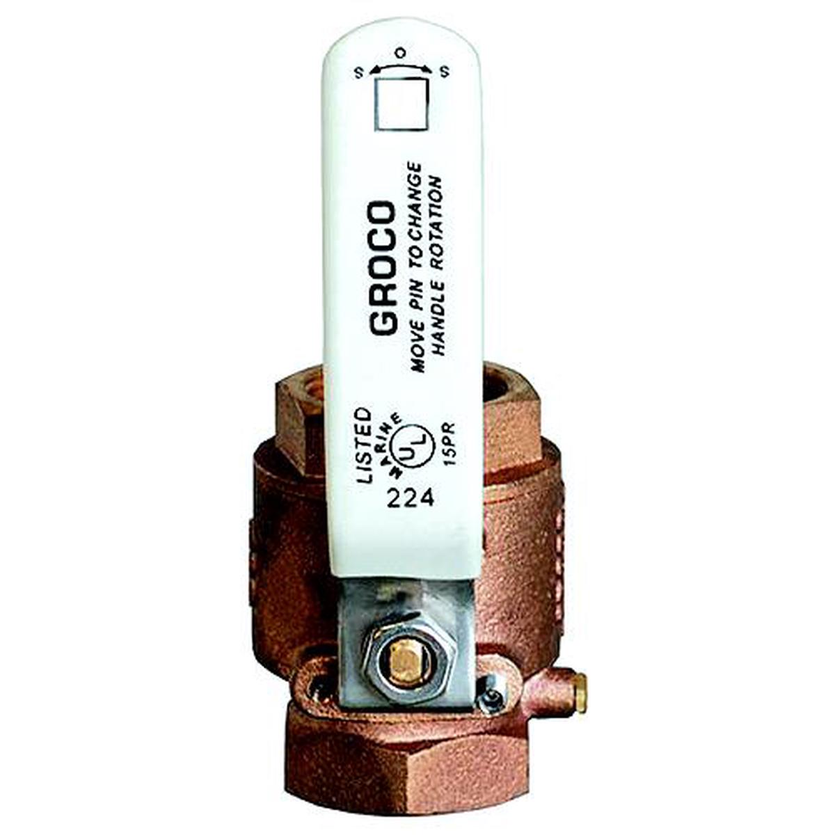 1-1/4 Bronze Full Flow In-Line Ball Valve