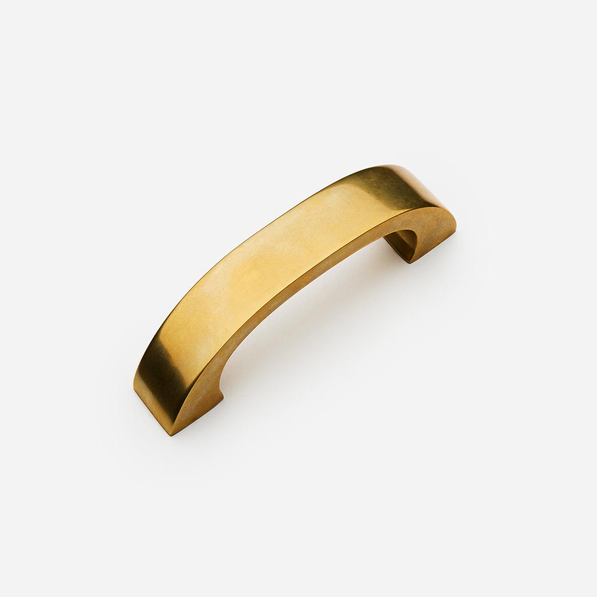 Aldo Pull - 4" | Unlacquered Aged Brass