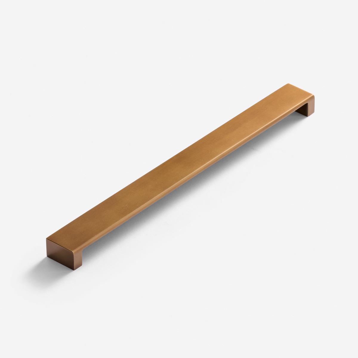 Avalon Straight Cabinet Pull - Aged Brass | 10"