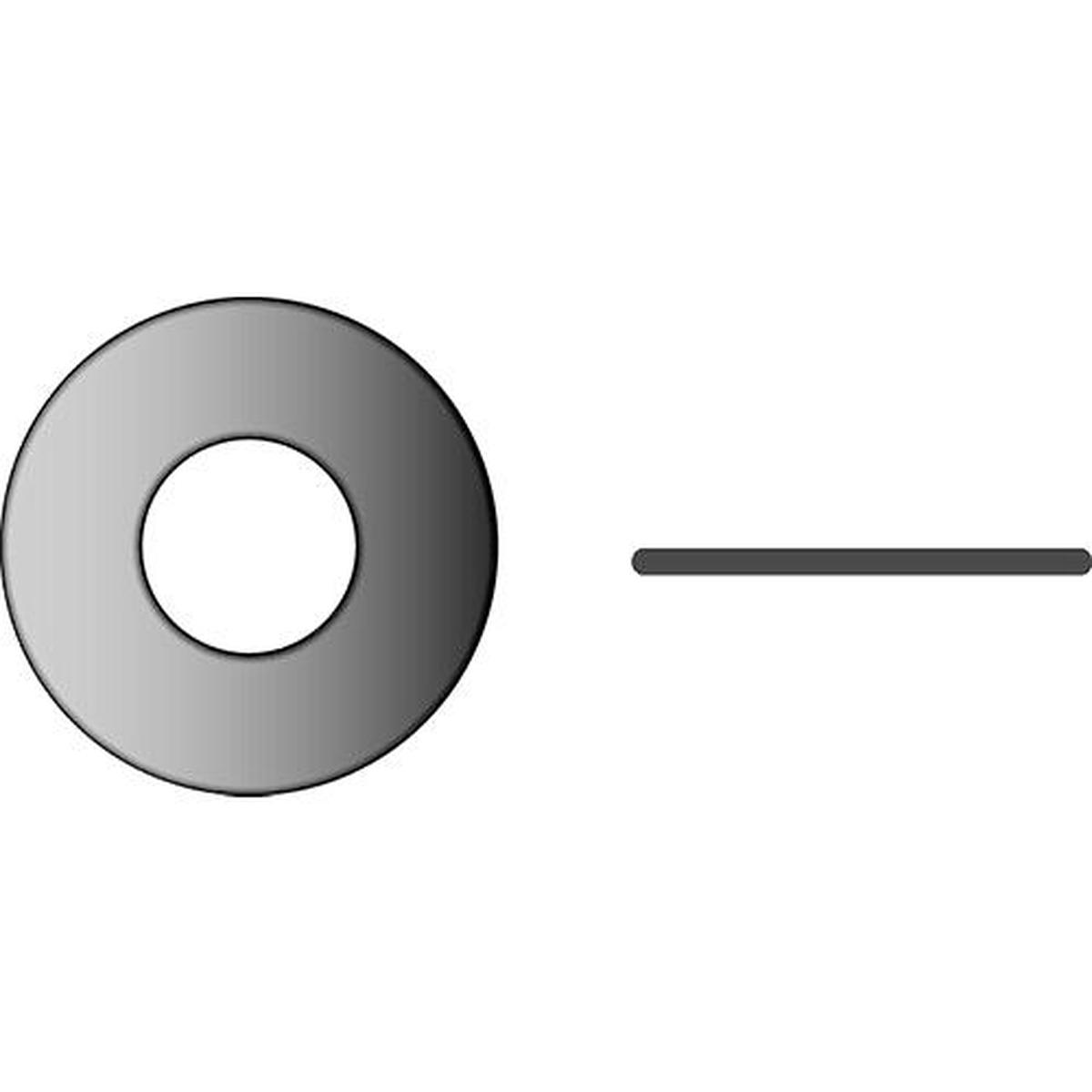 Flat Washer, #10, .050 Thick, OD 9/16