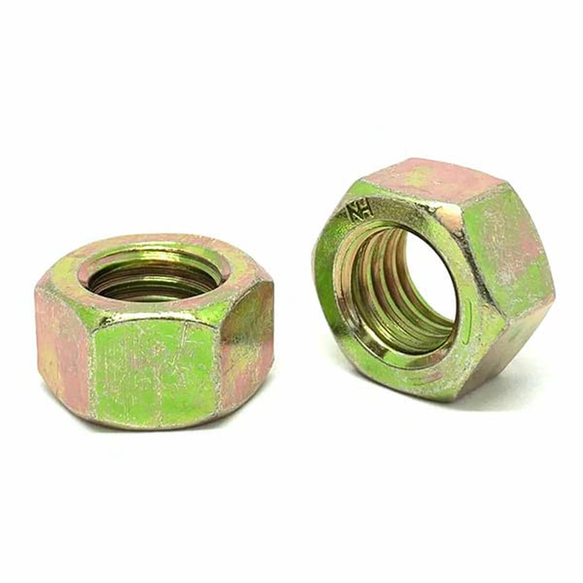 M5-0.8 Class 10 Finished Hex Nuts Coarse Thread Zinc Yellow