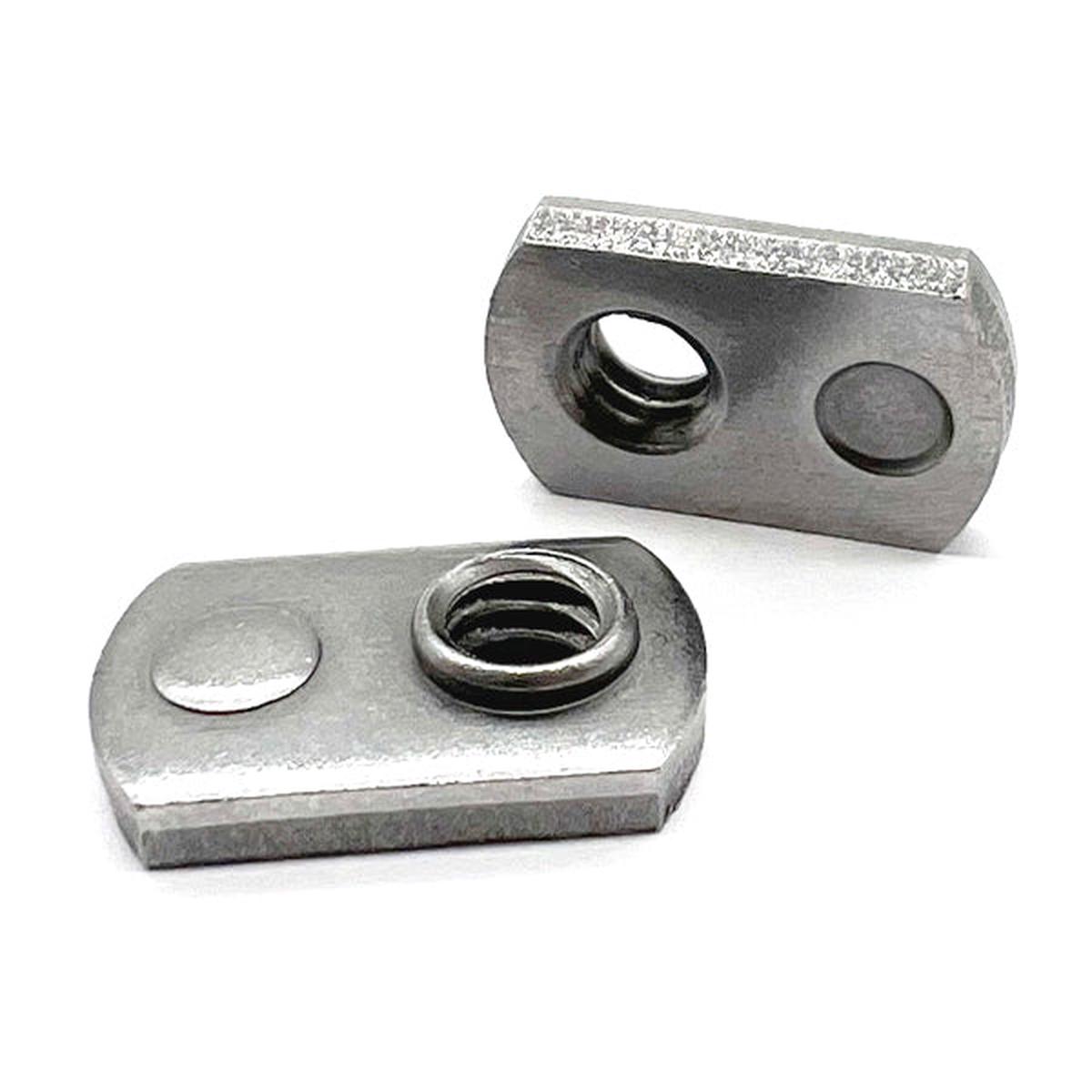 M8-1.25 Single Tab Single Prong Spot Weld Nuts
