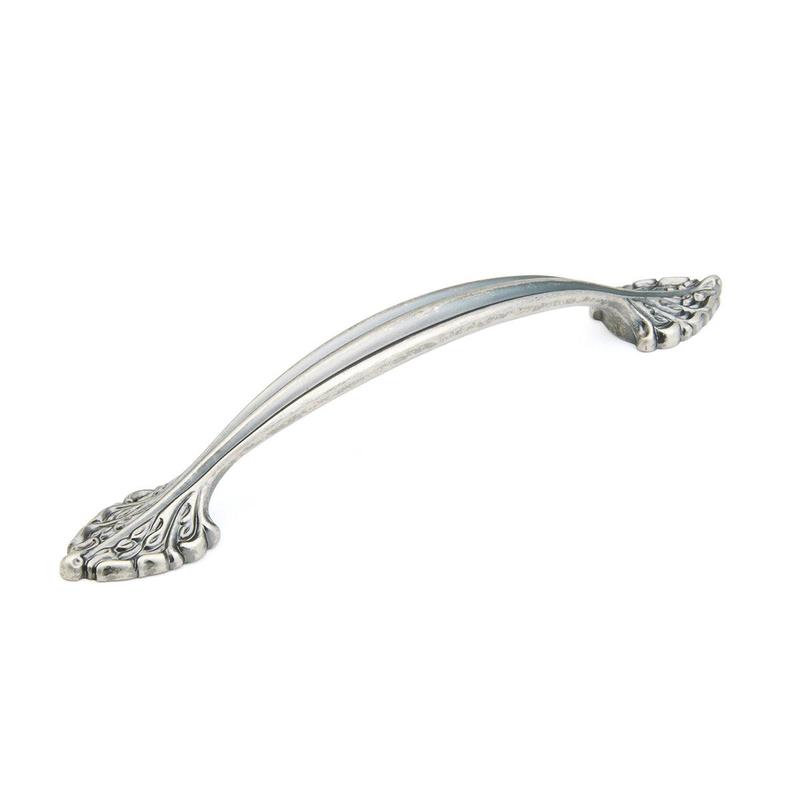 Schaub Pull, Corinthian Silver, 6" cc 8716-CrS