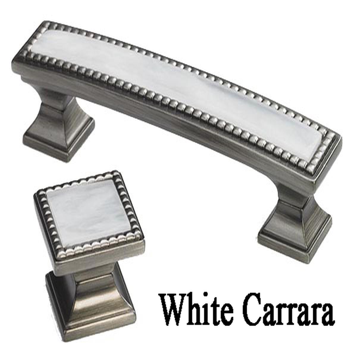 Windborne Studios Classico Collection - White Carrara pull - AN5 - Antique Bronze