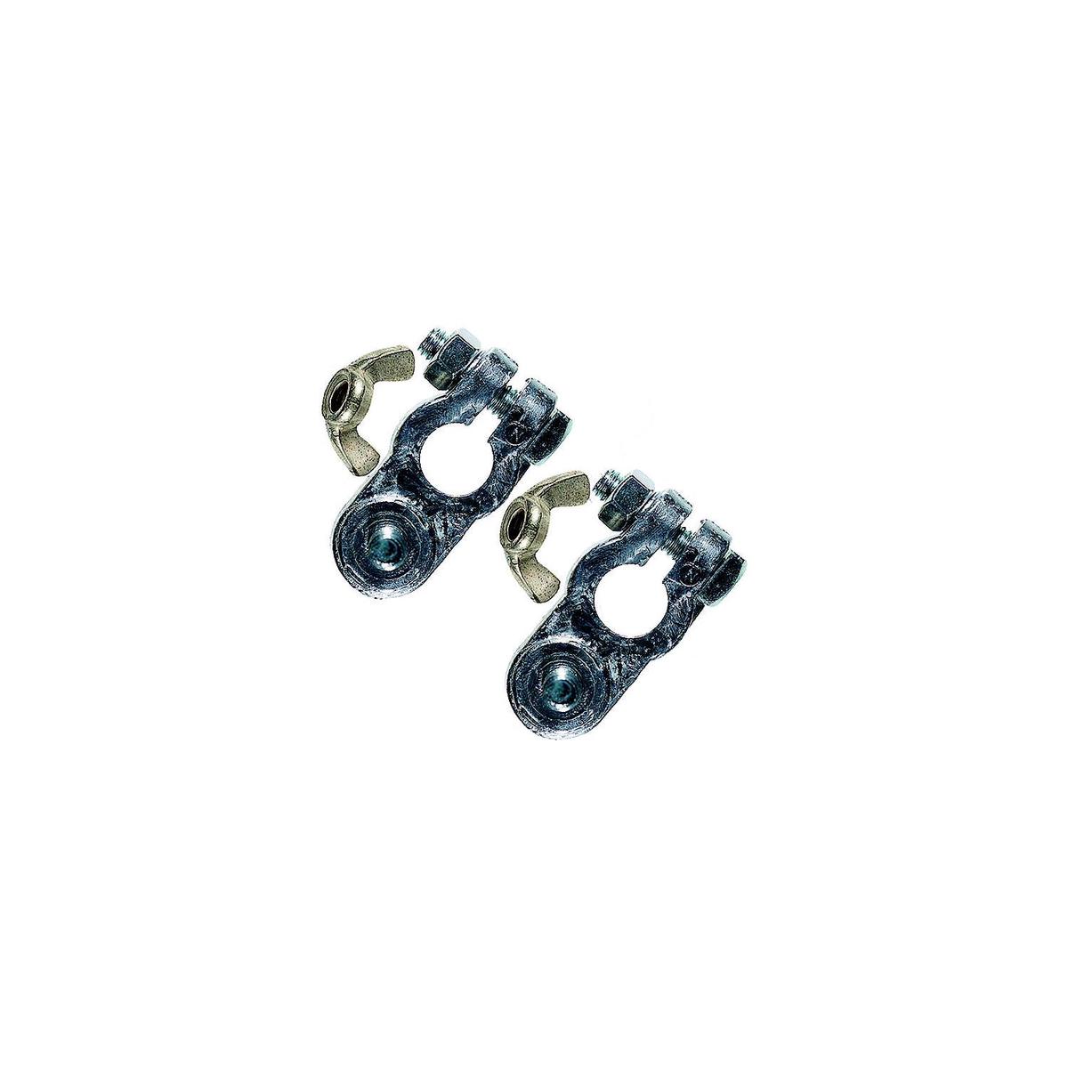 Ancor Lead Battery Terminal Set of One Wing Nut Style for 5/16 Negative Stud and One For 3/8 Positive Stud, Pack of 10, Pack of 10
