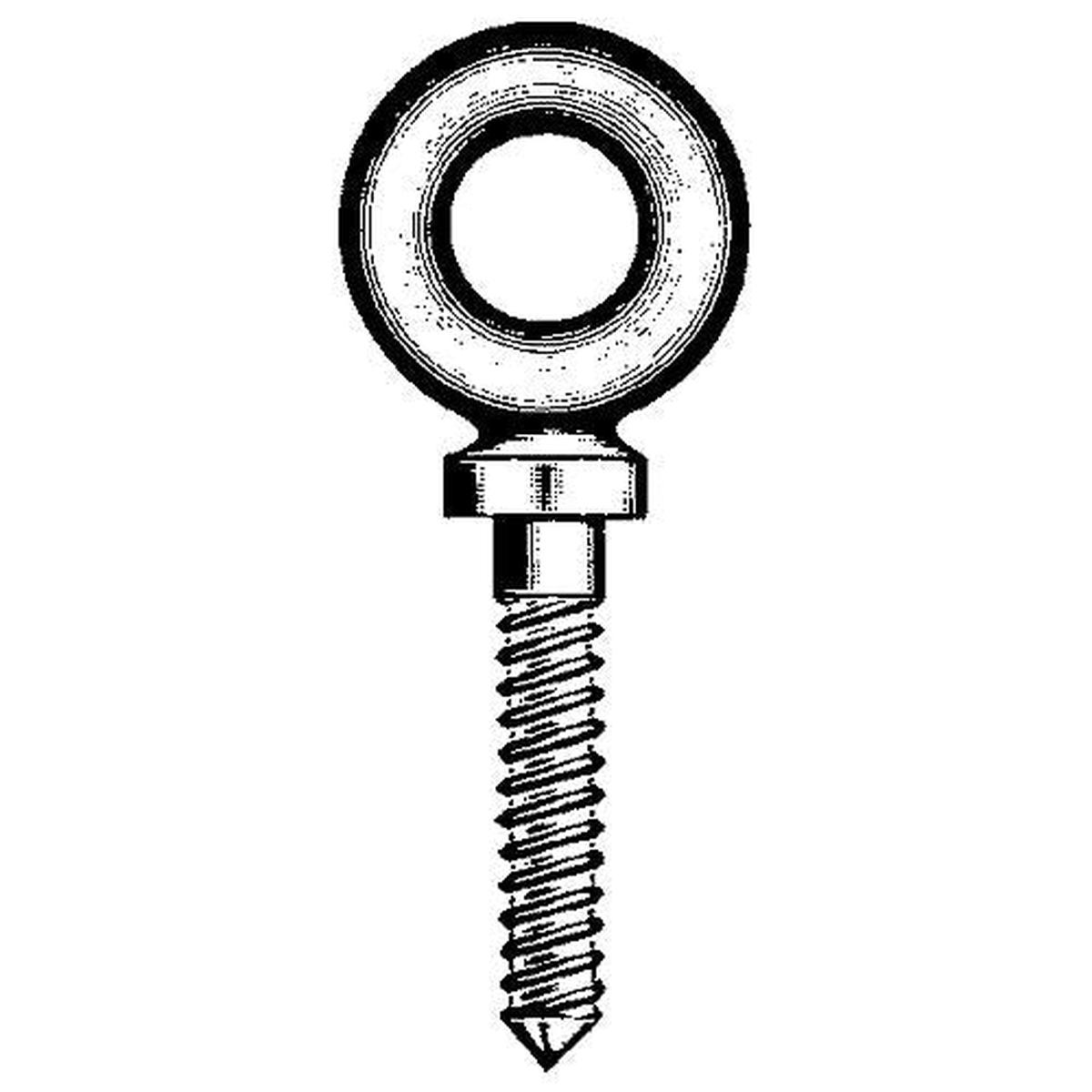 Shoulder Screw Eyebolt, Galvanized