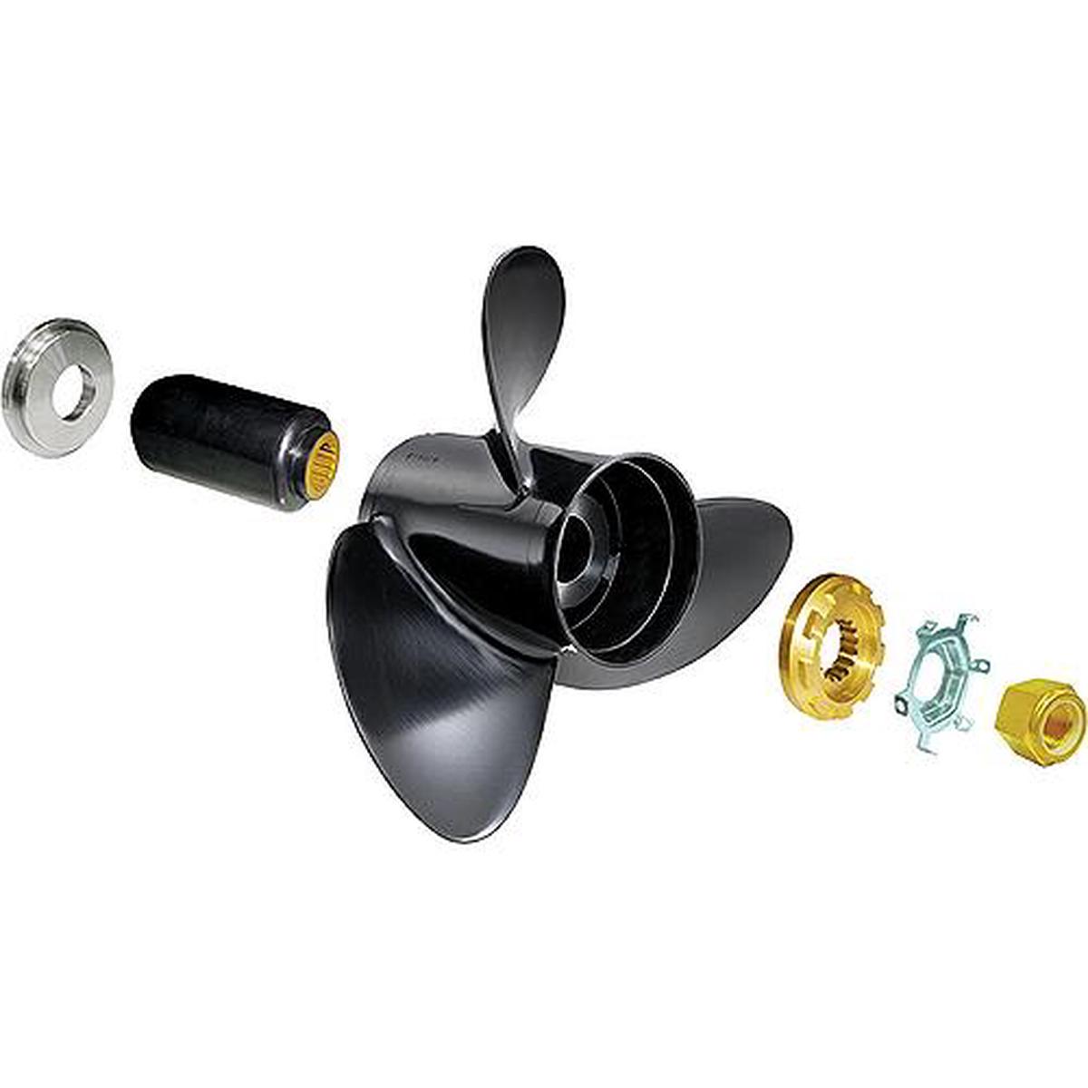 Solas 9311-111-13 Rubex Aluminum Interchangeable Hub 3-Blade Propeller, RH, 11.1 x 13
