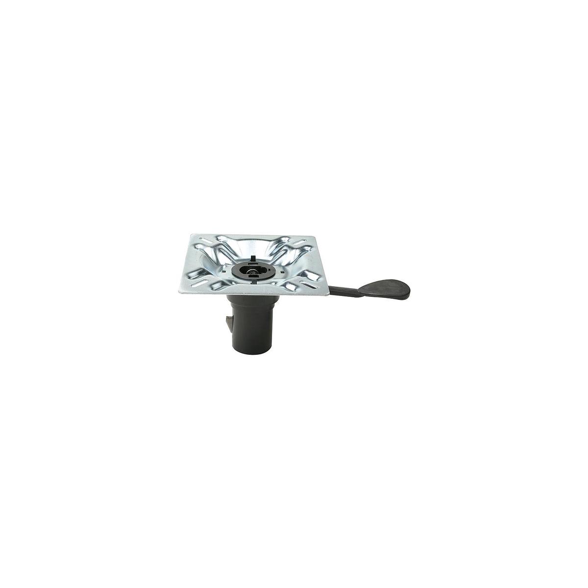 SwivlEze 238 Series Seat Mount, Right Handle, 3 Angle, Plated Steel, Bulk