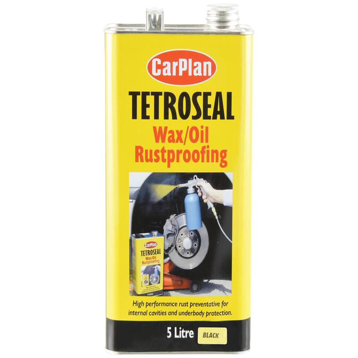 Wax/Oil Rustproofing Tin Black 5L for Automotive & Agricultural Use - Sparex Part S.155365