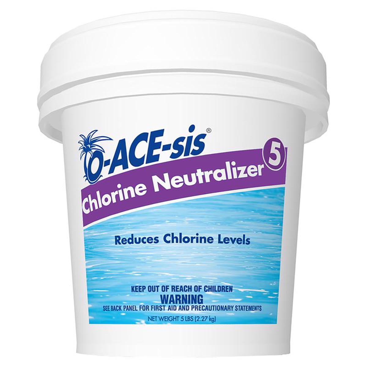 O-ACE-sis Granule Chlorine Neutralizer 5 lb, Pack of 8