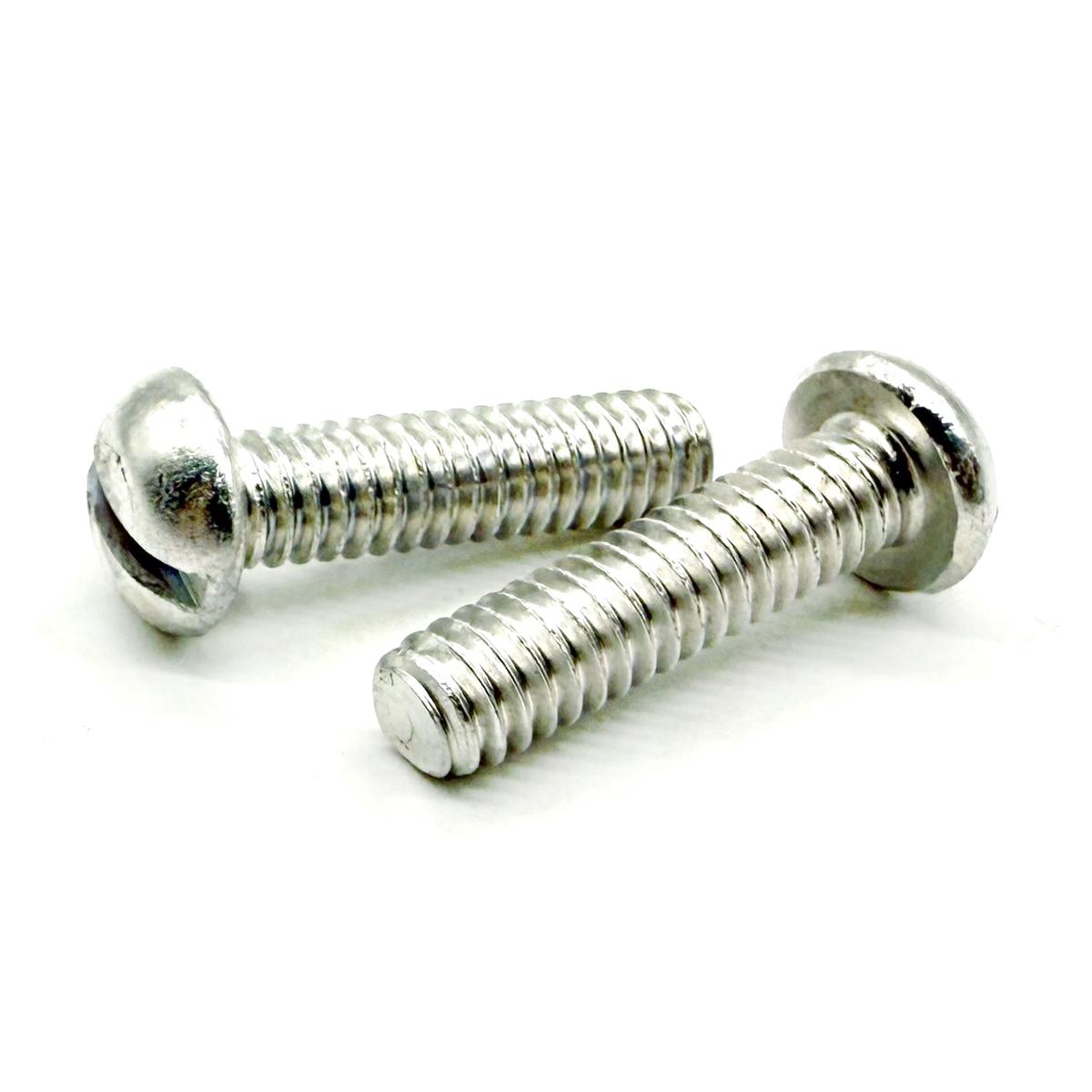 #10-32x1-1/2" Aluminum Slotted Round Head Machine Screw