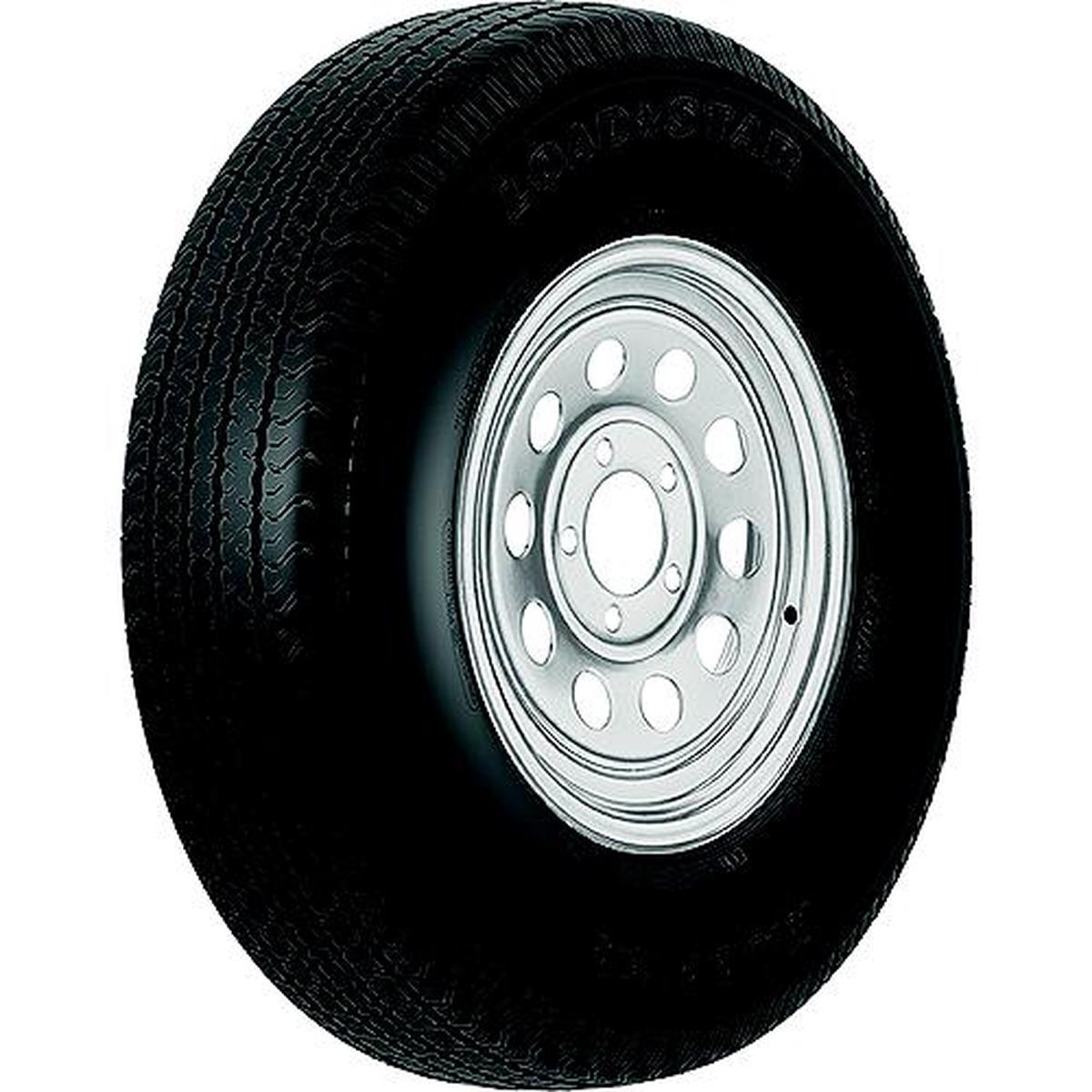 13 ST Radial Tire & Wheel Assembly, ST185/80R13 C/5-Hole Modular Silver