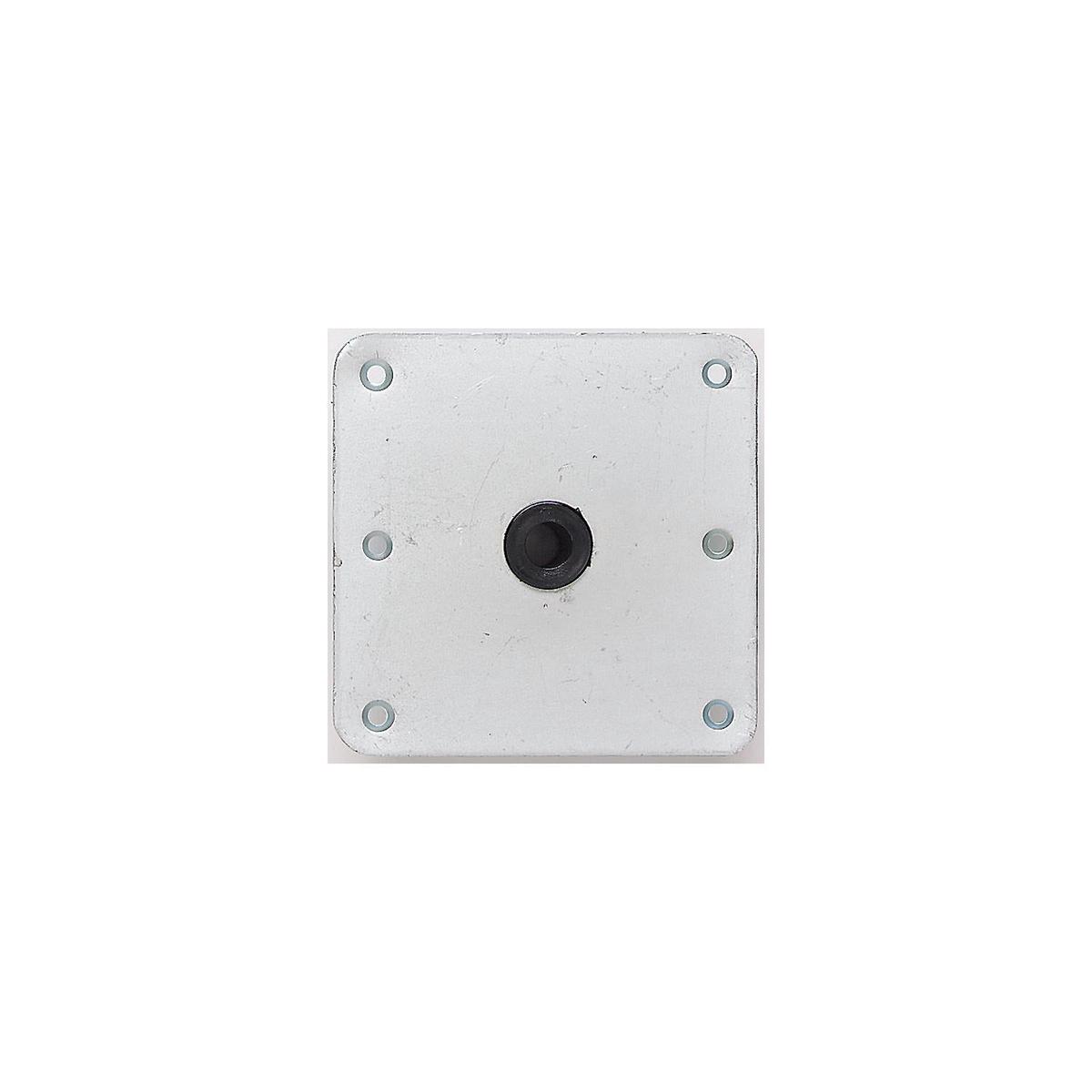 Attwood Lock'N-Pin 3/4 Base Plate 7 x 7 Threaded Zinc Plated Steel