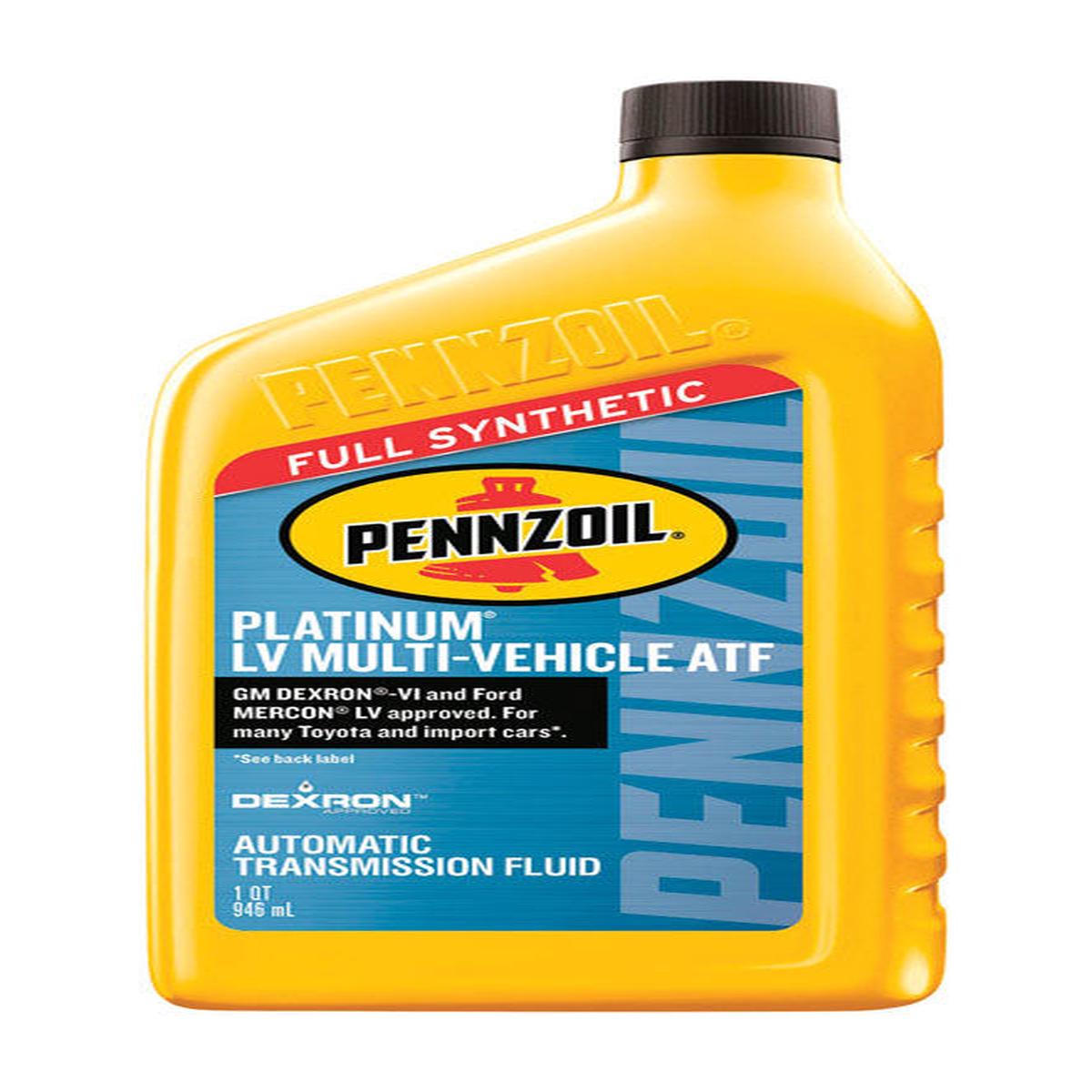 Pennzoil Platinum Dexron VI/Mercon Automatic Transmission Fluid 1 qt, Pack of 6