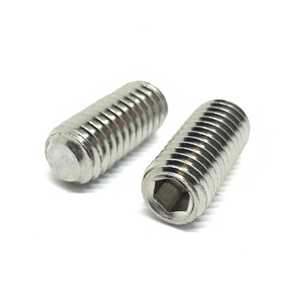 #10-32x3/8" Stainless Steel Flat Point Allen Socket Set Screw