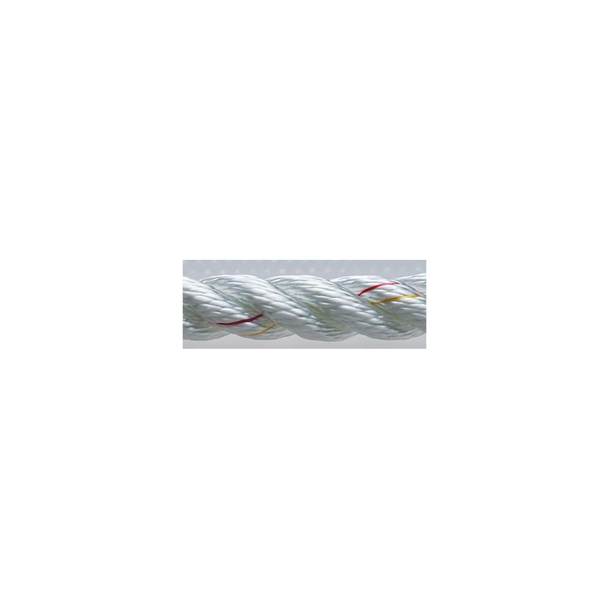3 Strand Nylon Dockline, 1/2 x 15 White