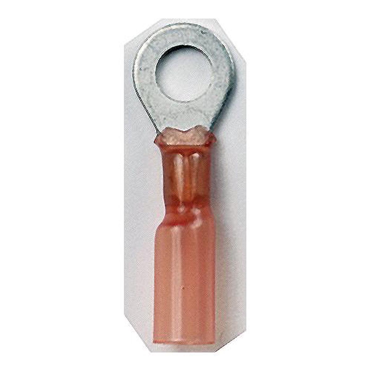 Ancor 310503 Marine Grade Heat Shrink Ring Terminals, 5/16 Fastener, 22-18 Wire, Red, 3/Pk, Pack of 10, Pack of 10
