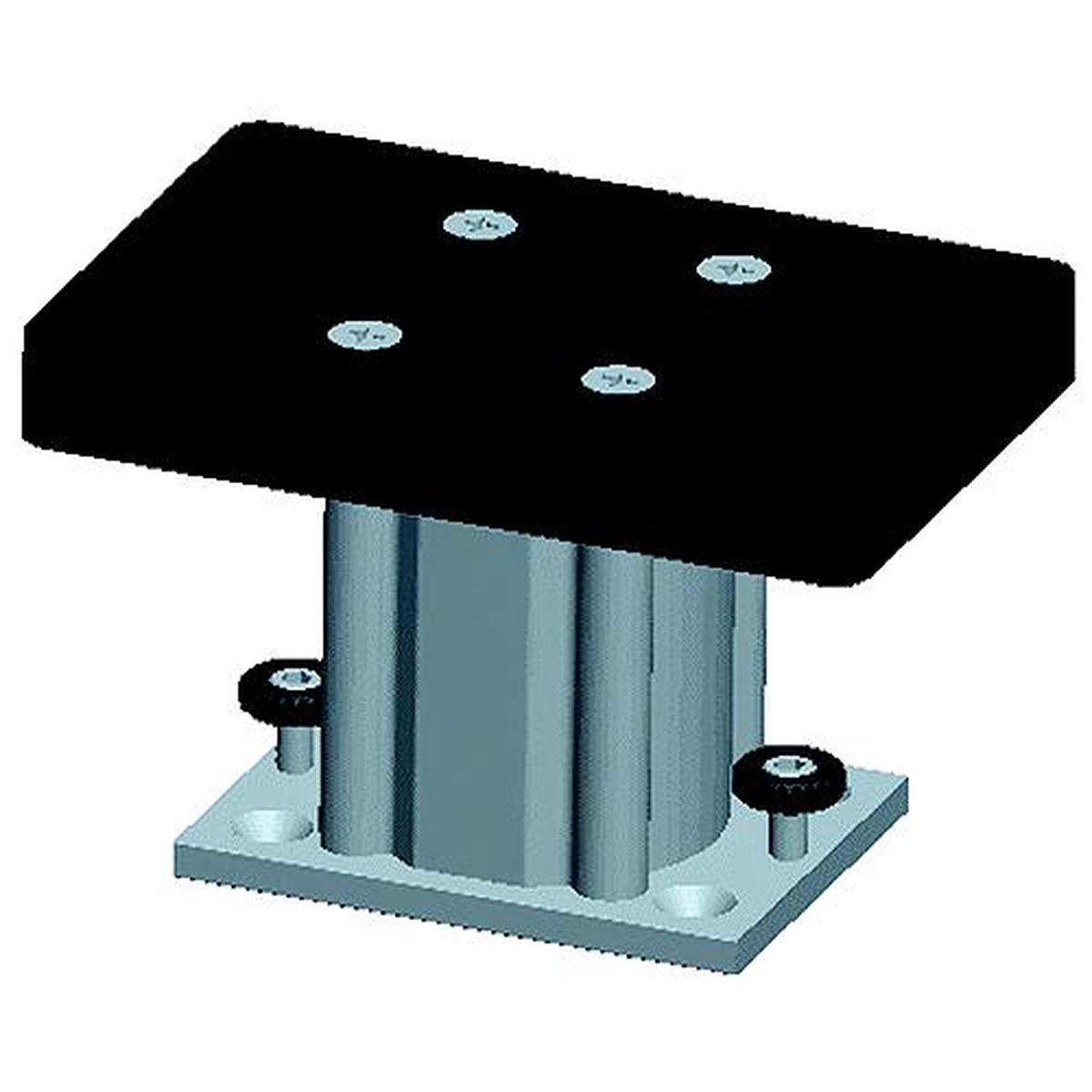Cannon 1904030 Fixed Base Downrigger Pedestal, 4 H