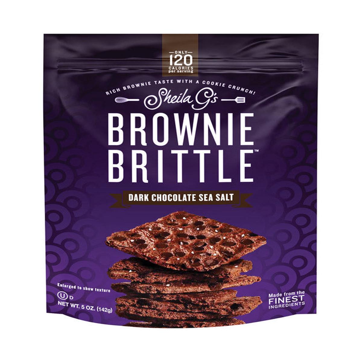 Sheila Gs Dark Chocolate/Sea Salt Brownie Brittle 5 oz Bagged, Pack of 6