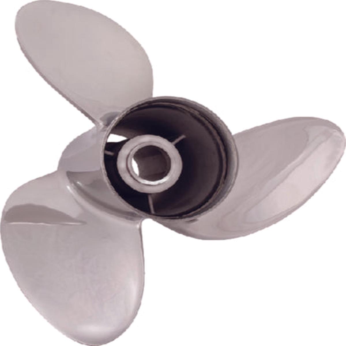 Solas 9551-139-15 Rubex HR3 Stainless Steel Interchangeable Hub 3-Blade Propeller, 4-1/4 Gearcase, RH 13-7/8 x 15