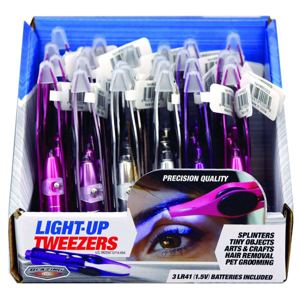Blazing LEDz Assorted Light Up Tweezers 1 pk, Pack of 24