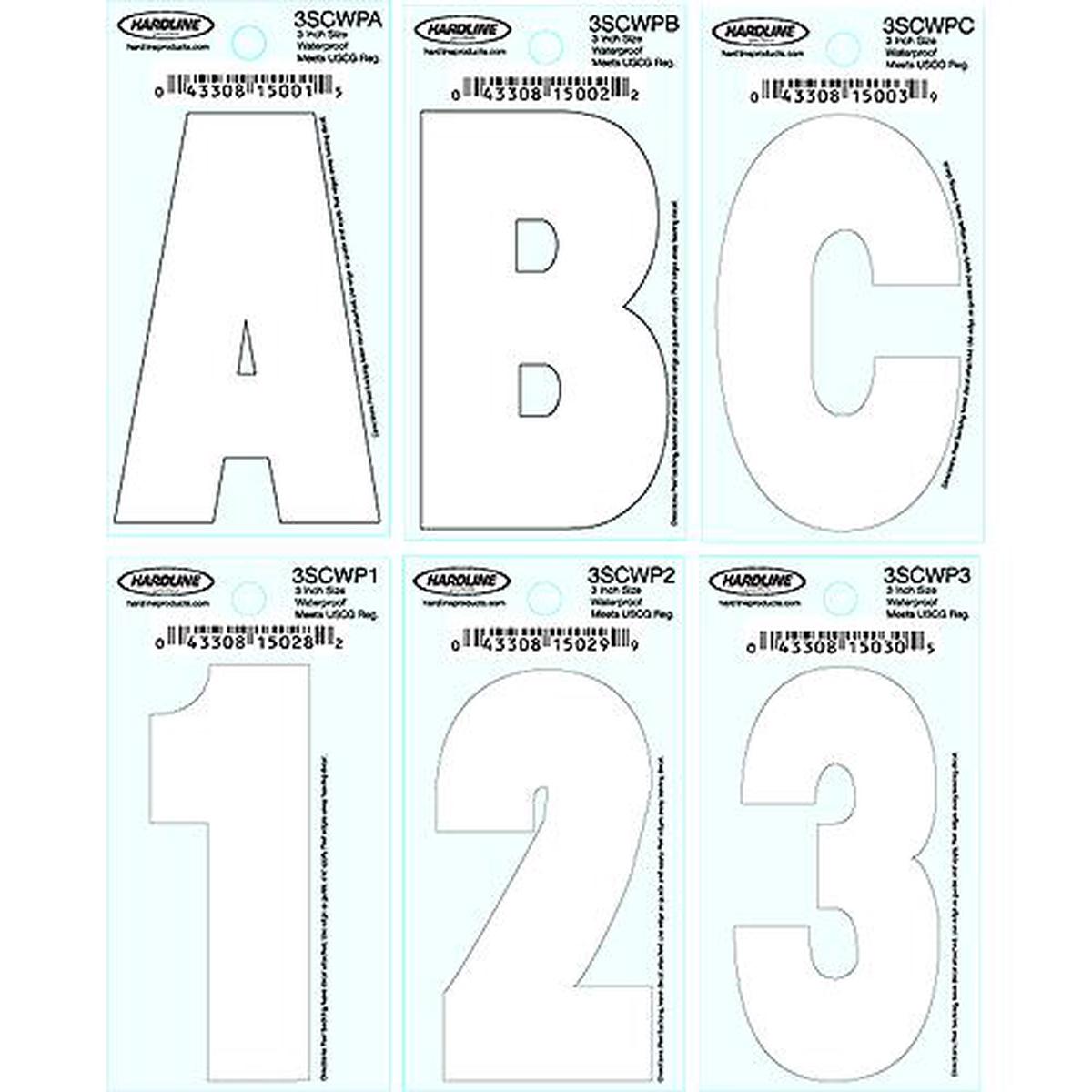 3 Dyer Font Letter-White B, 10 Pack