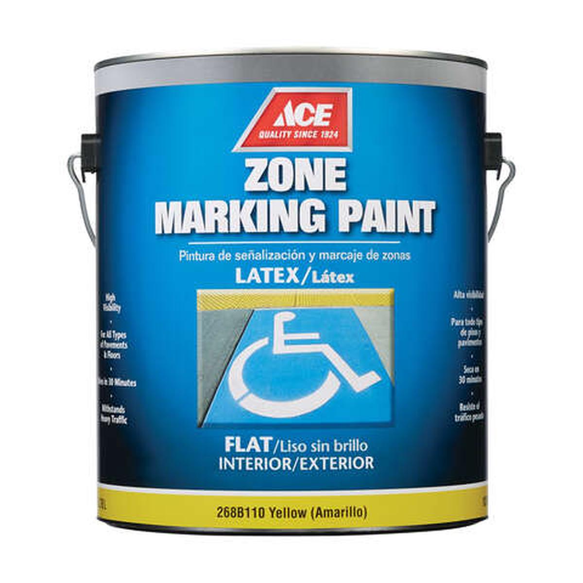 Ace Yellow Traffic Zone Marking Paint 1 gal, Pack of 2