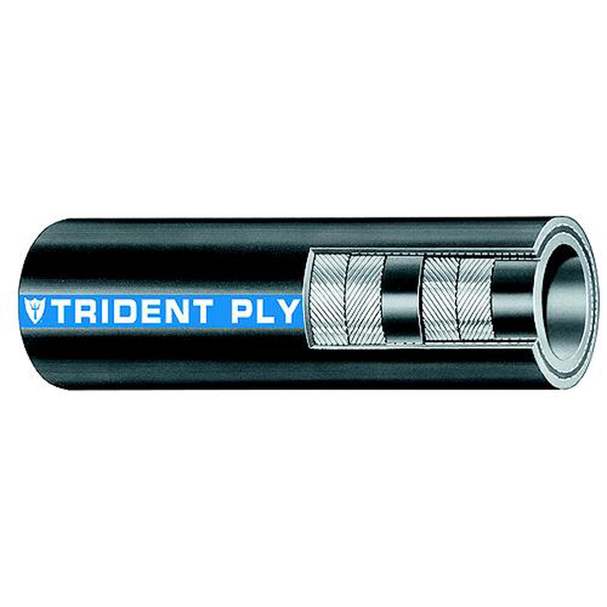Trident Ply Softwall Exhaust Hose, 4 x 4'