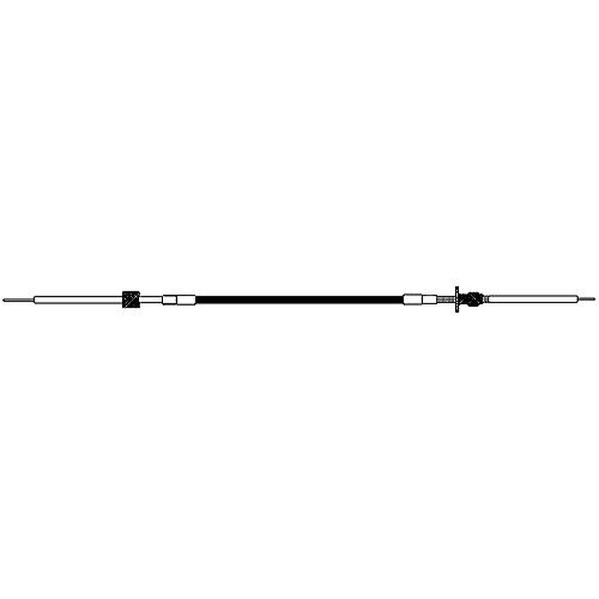 UFLEX C4X18 Johnson/Evinrude (OMC) Pre 1979 Engine Control Cable, 18'