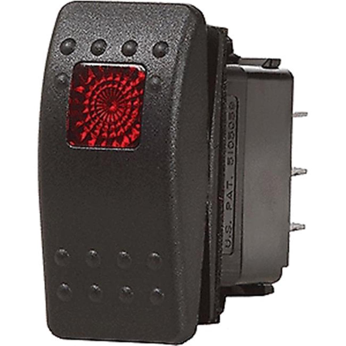 Blue Sea 7929 Water Resistant Contura II Switch, Black, Off-On