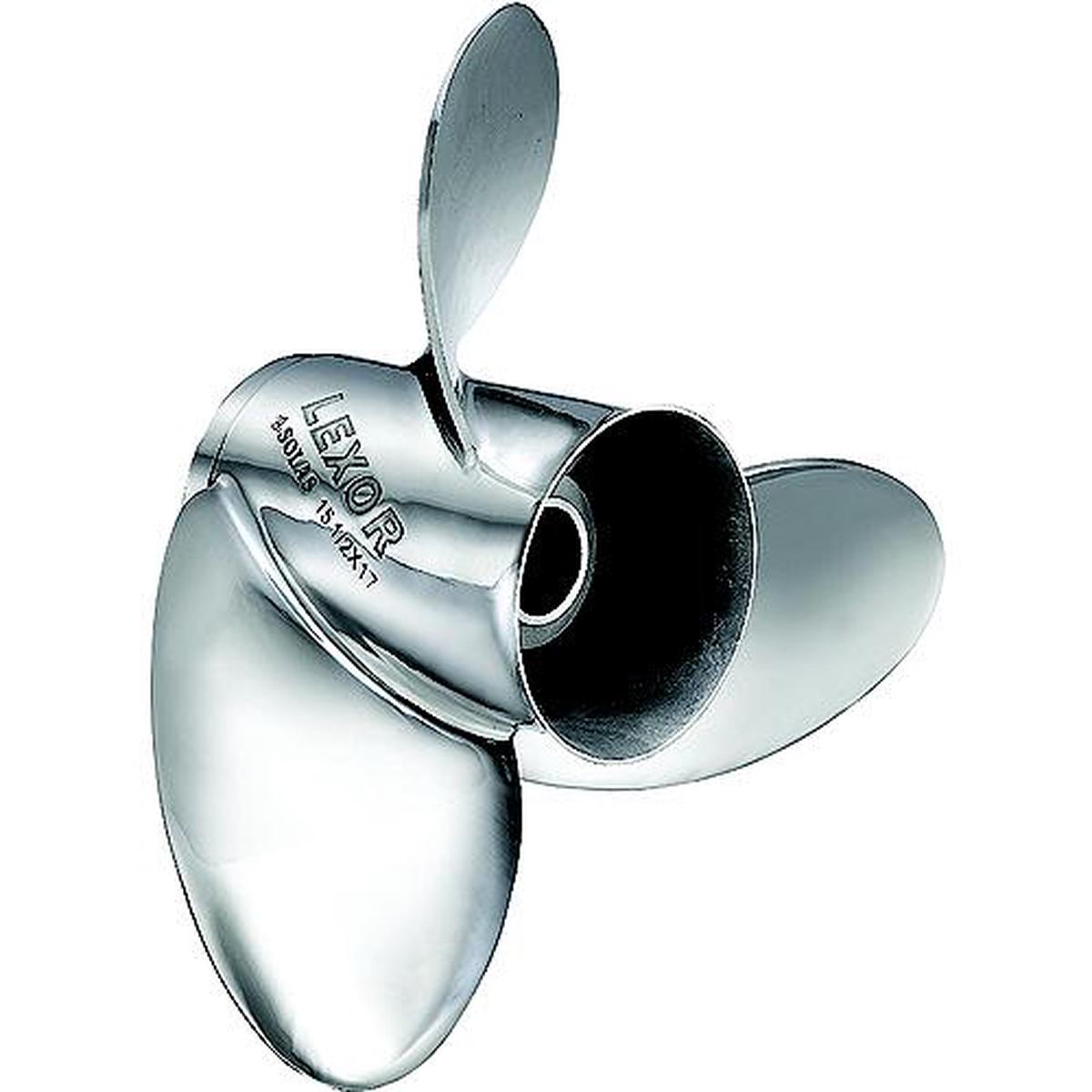 Solas 9571-153-19 Rubex L3 Stainless Steel Interchangeable Hub 3-Blade Propeller