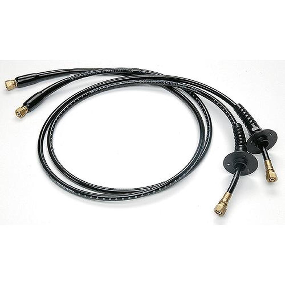 UFLEX Hydraulic OB-BHBR Hose Kit Includes Pre-Crimped Brass Fittings, Bulkhead Fittings and Bend Restrictors on Both Ends (2 Per Pack), 10'