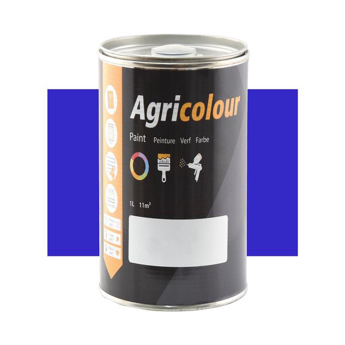 Agricolour - Light Blue Gloss Paint 1L Tin - Sparex Part S.84450