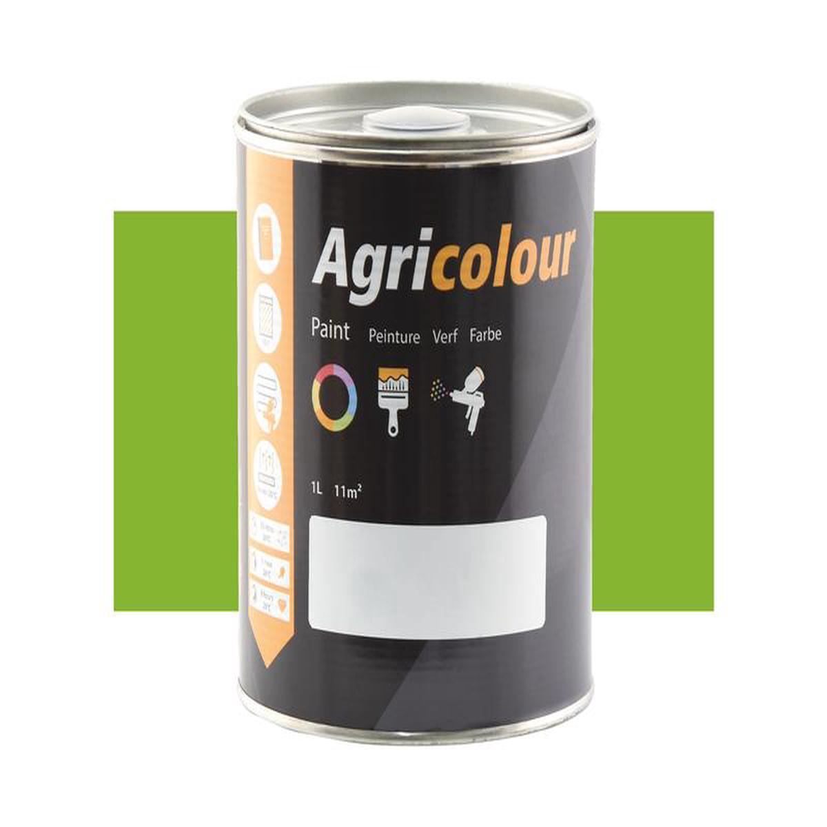 Agricolour - Light Green Gloss Paint 1L Tin - Sparex Part S.83466