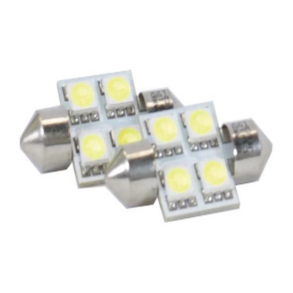 Light Bulb (LED) C5W, 12V, 1W, SV8.5-8 (Agripak 2 Pcs.) - Sparex Part S.168428