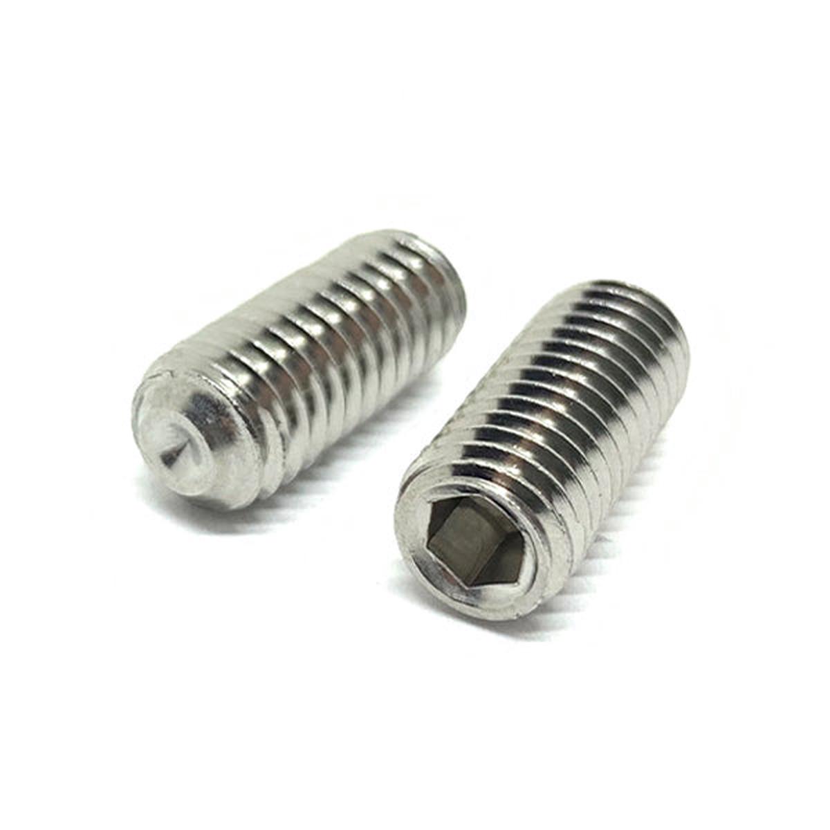 #4-40x3/8" Stainless Steel Oval Point Allen Socket Set Screw
