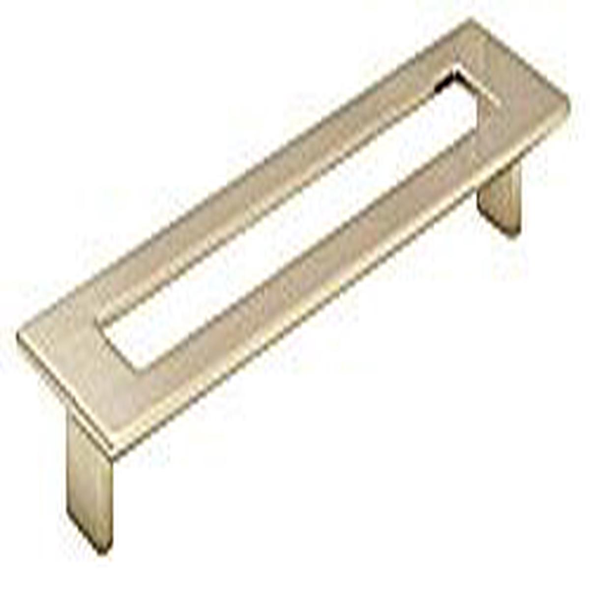 TopEx 5" (128mm)c.c. Rectangular Cabinet Pull With Center Hole (Polished Satin Nickel) TEX-8-1070012834