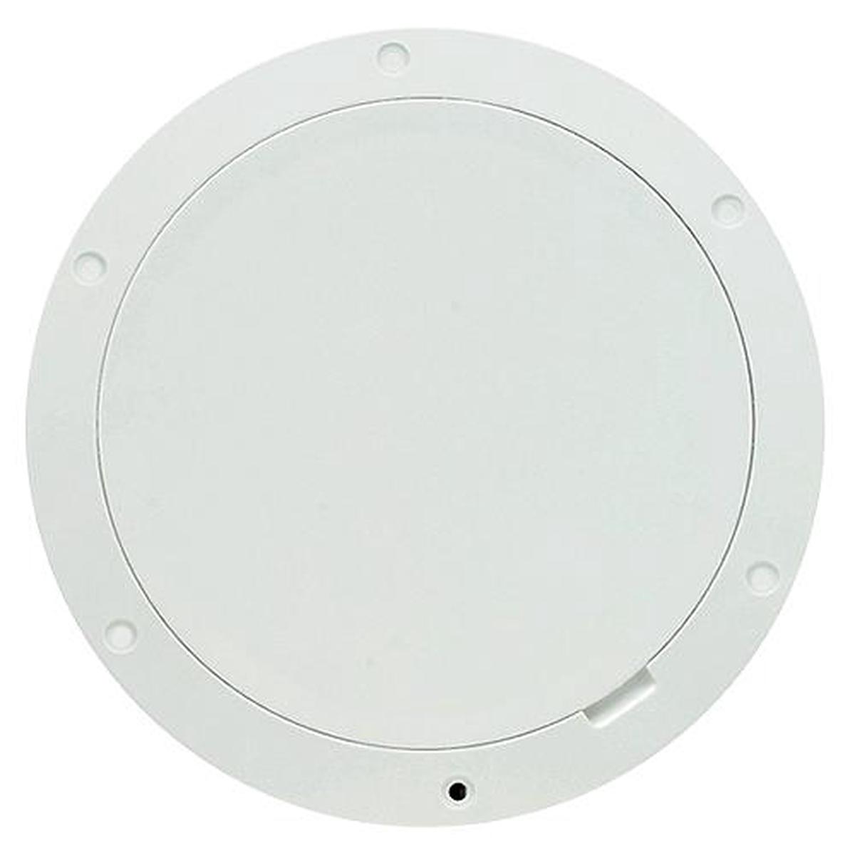 Beckson Pry-Out Deck Plate With Standard Trim Ring, Diamond Center