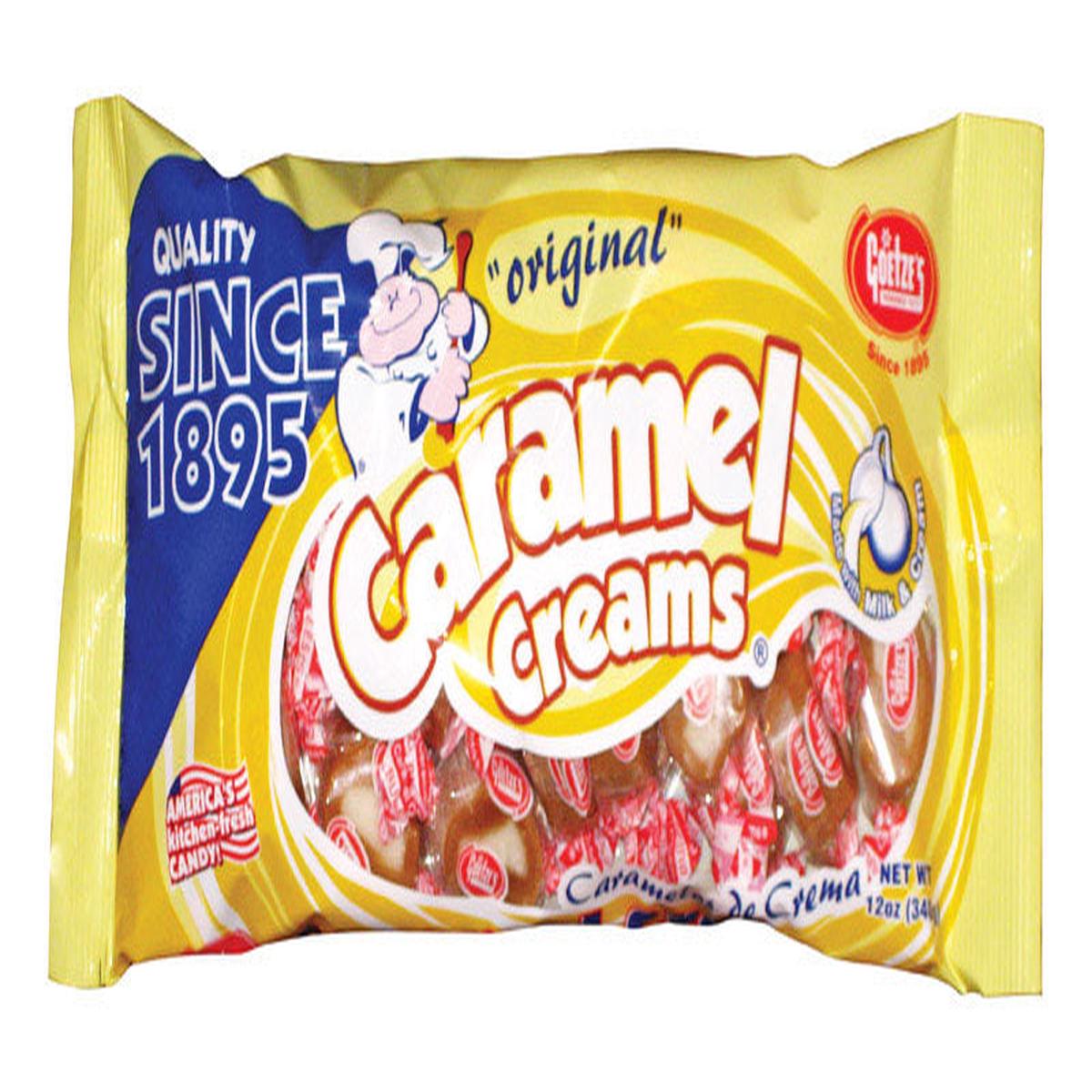 Goetze's Candy Caramel Creams Original Caramels 12 oz, Pack of 12