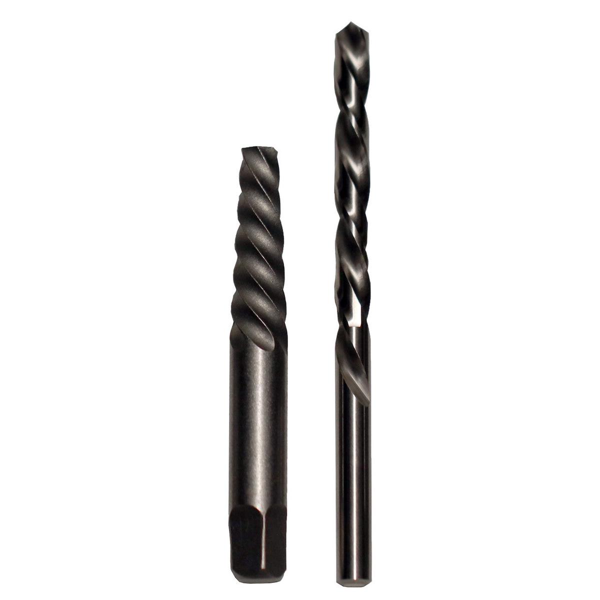 #6 Carbon Steel Spiral Flute Screw Extractor and Drill Bit Kit