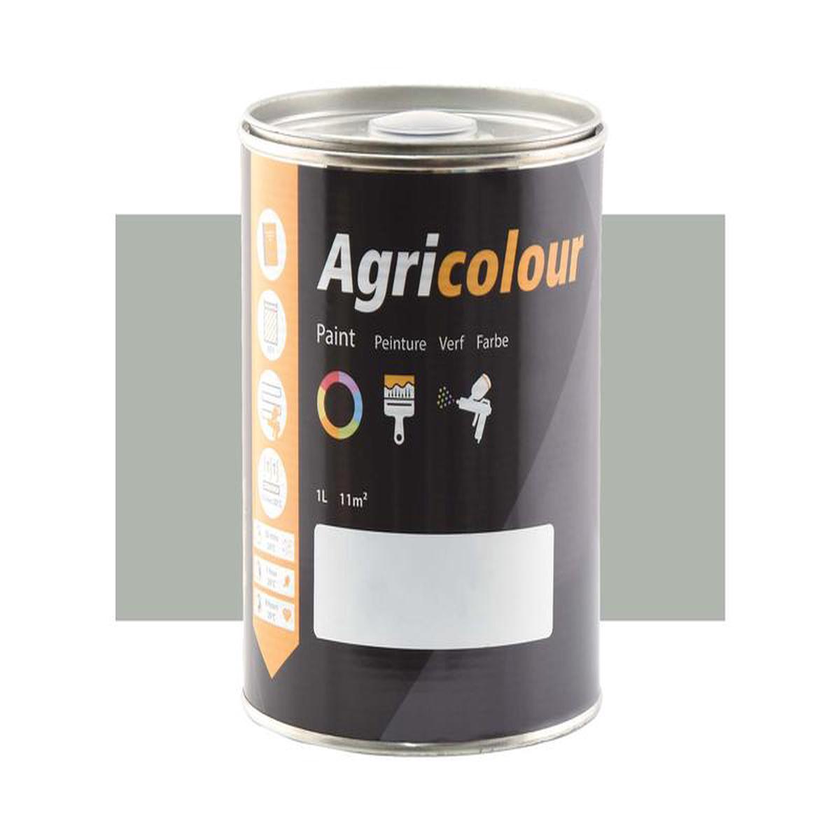 Agricolour - Light Grey Metallic Metallic Paint 1L Tin - Sparex Part S.83661