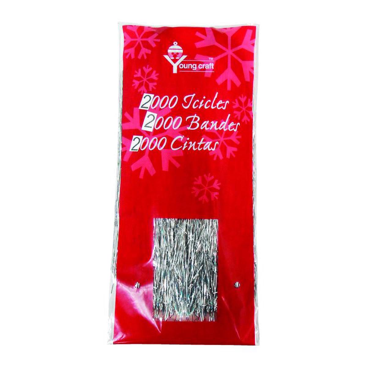 FC Young Silver Icicles 10 in., Pack of 72