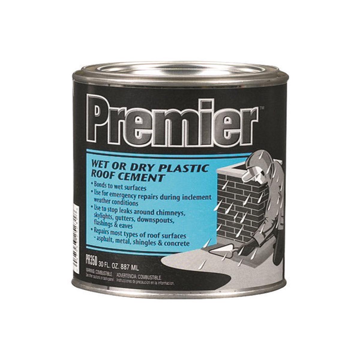 Henry PR350030 Plastic Roof Cement, Black, Paste, 30 oz Can, Pack of 12