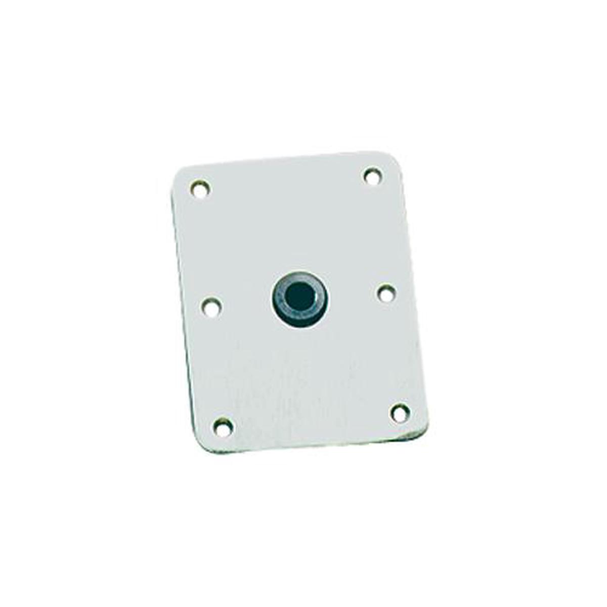 Springfield King-Pin 4 x 8 Stainless Steel Threaded Rectangular Base, Satin Finish
