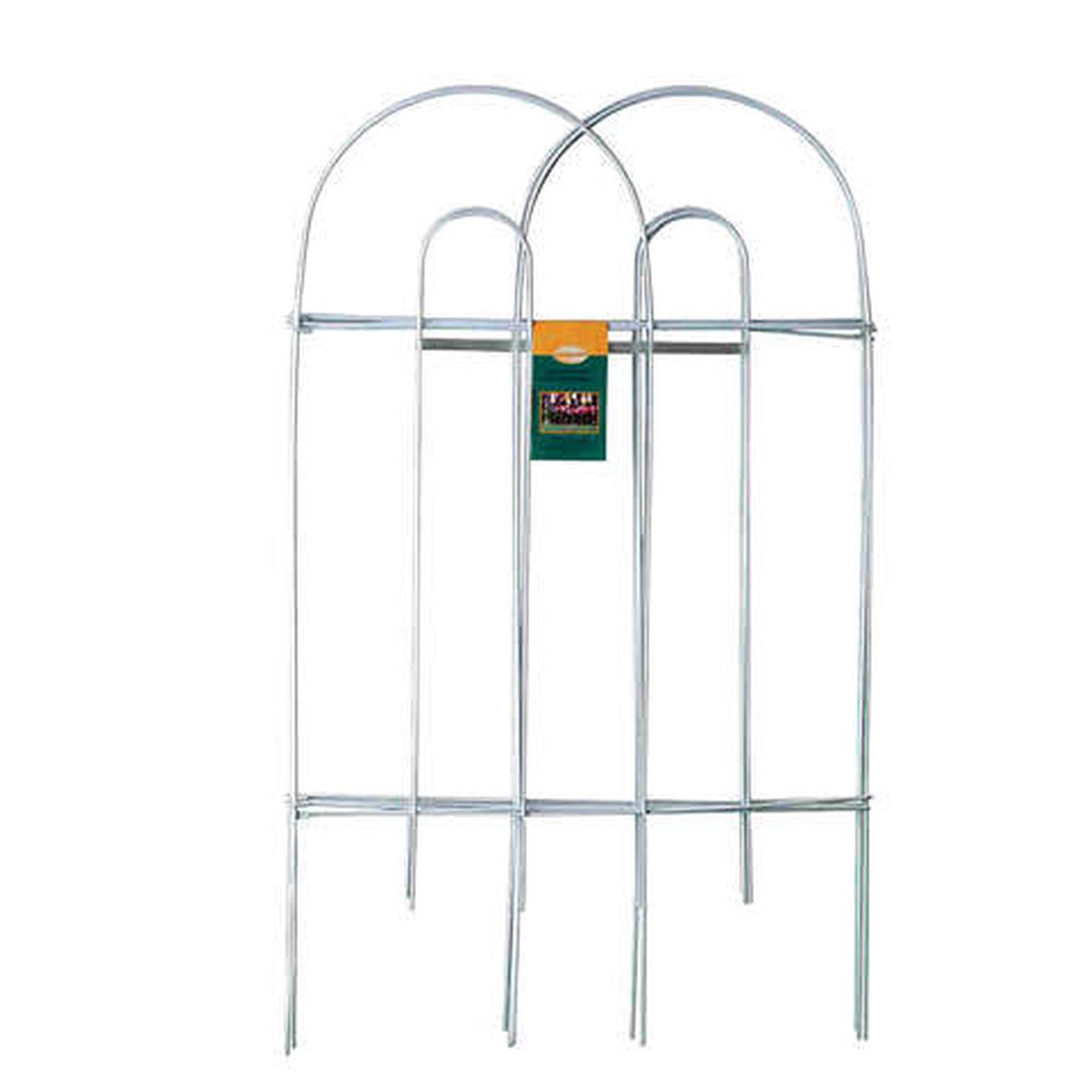 Panacea 8 ft. L X 32 in. H PVC White Garden Fence, Pack of 10