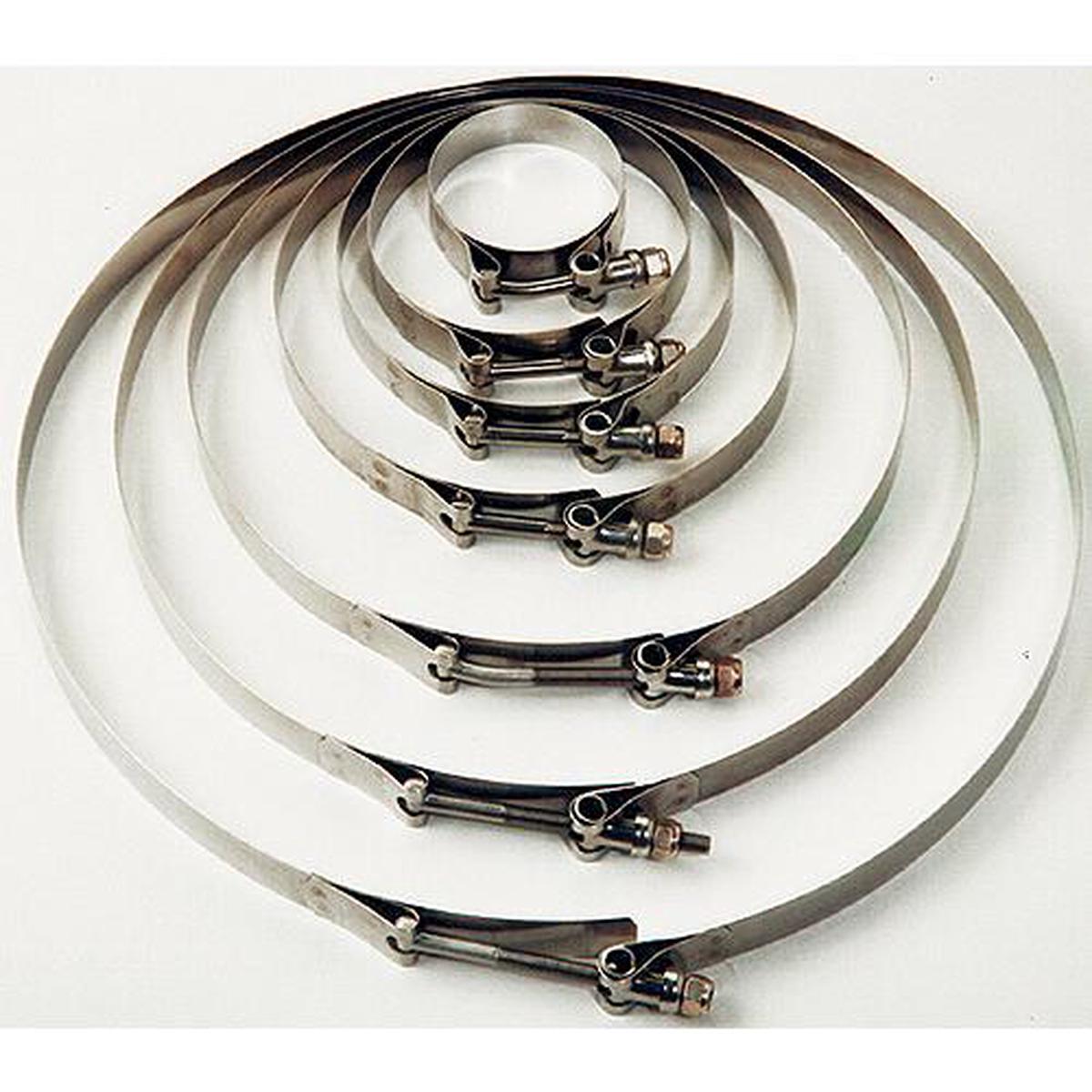 Trident 7204120L SS T-Bolt Hose Clamps, 4-1/2