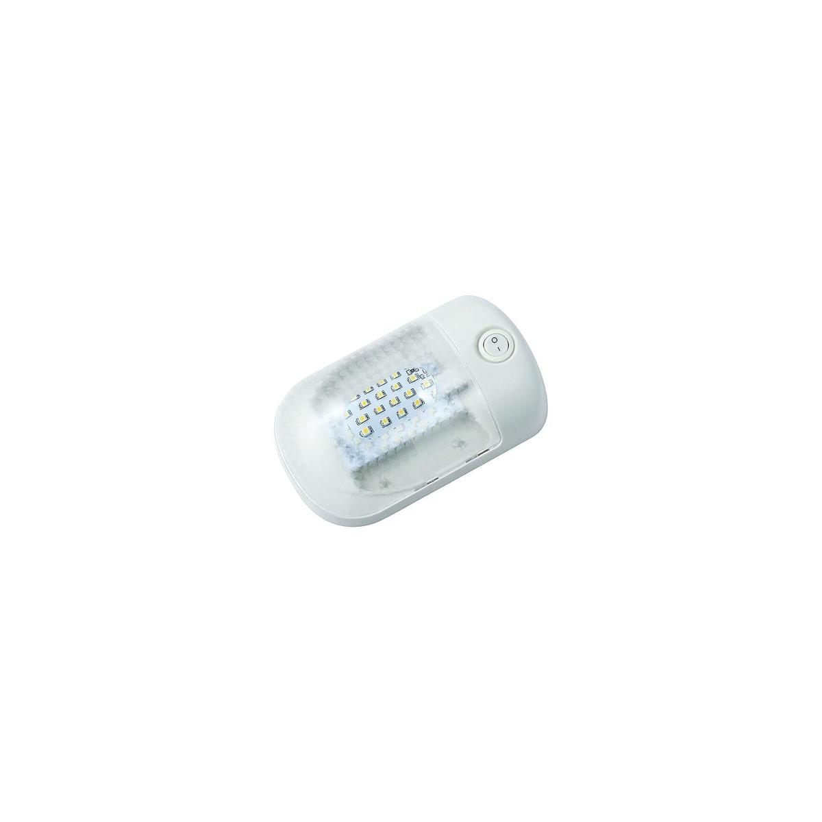 SINGLE DOME LIGHT NAT WHT LED