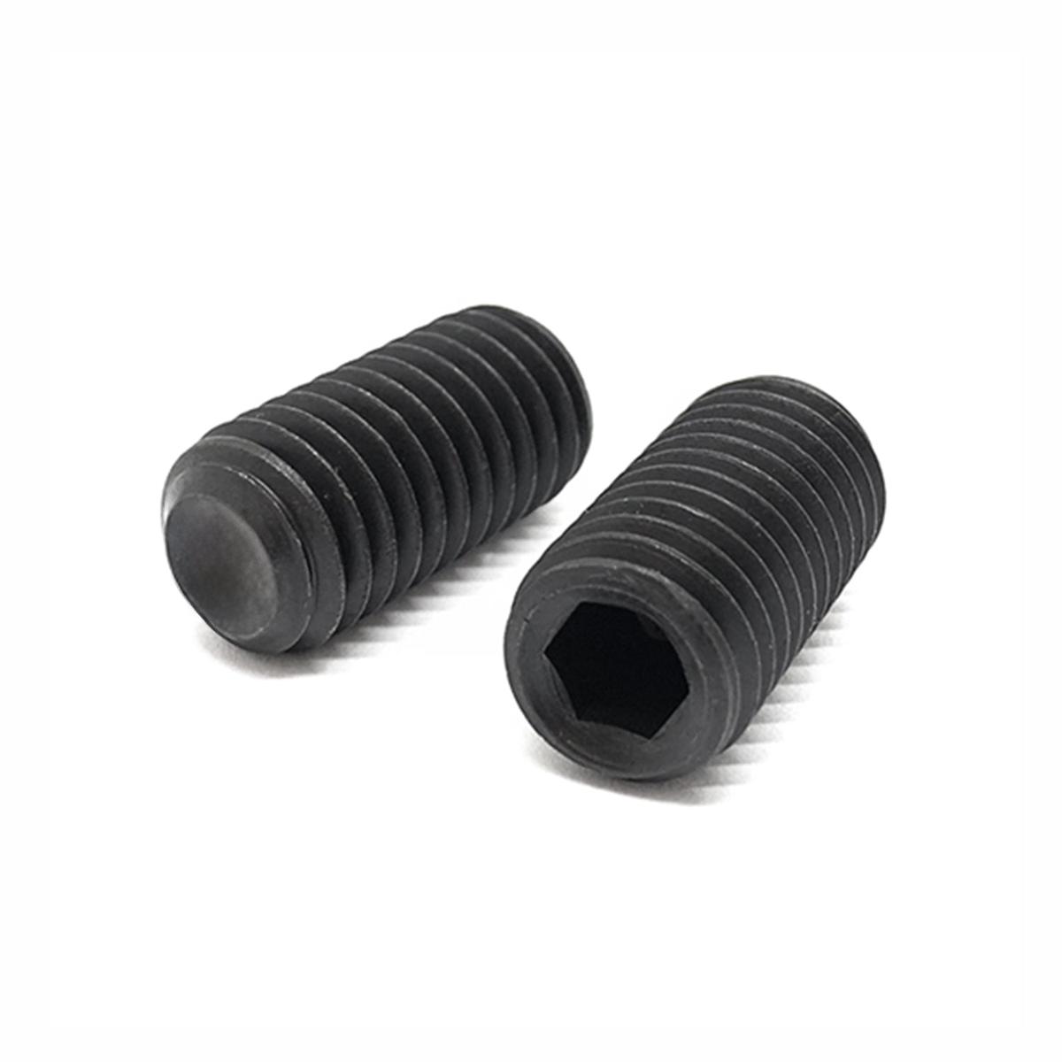 #10-24x3/16" Alloy Flat Point Allen Socket Set Screw Black Oxide