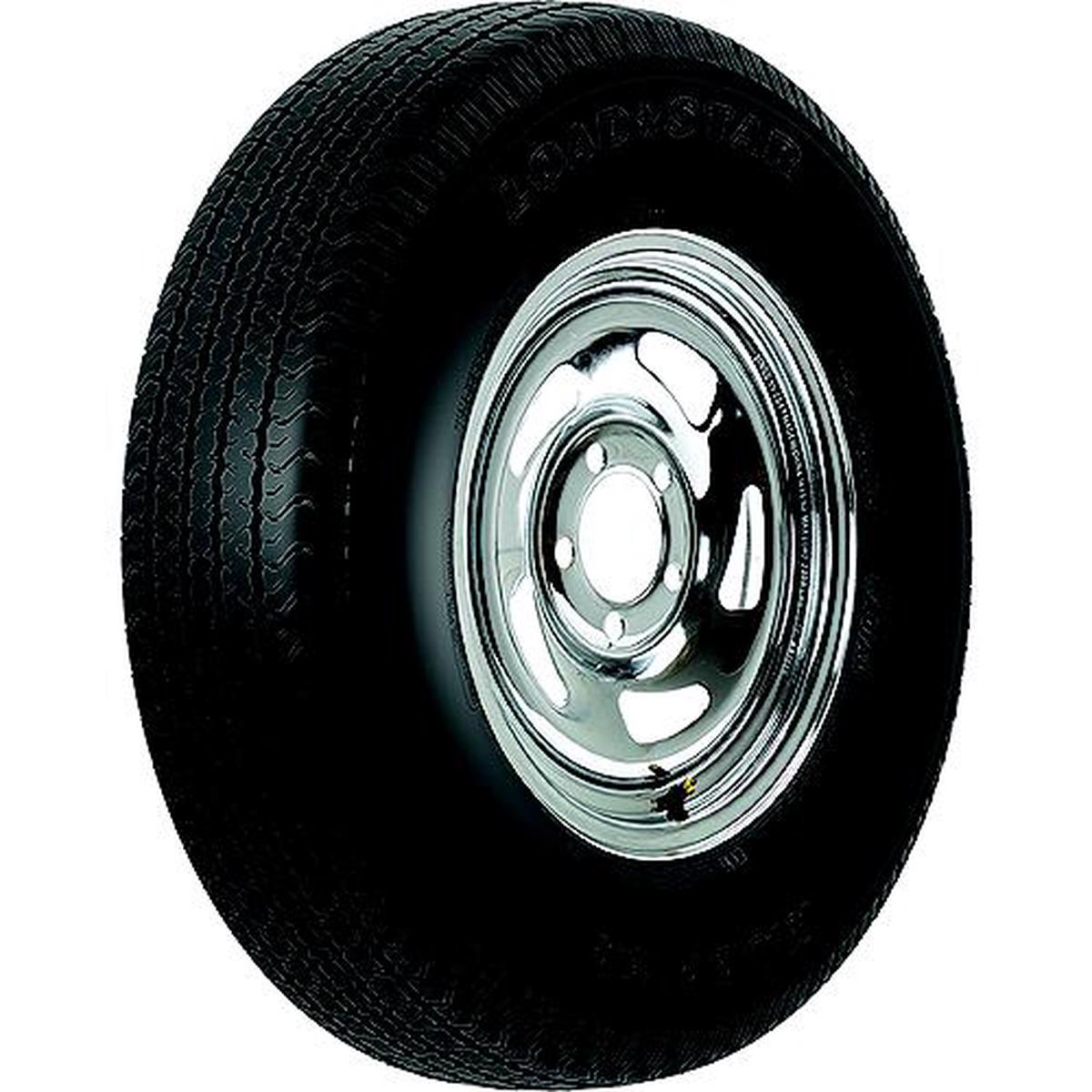 13 ST Radial Tire & Wheel Assembly, ST185/80R13 C/5-Hole Chrome Directional