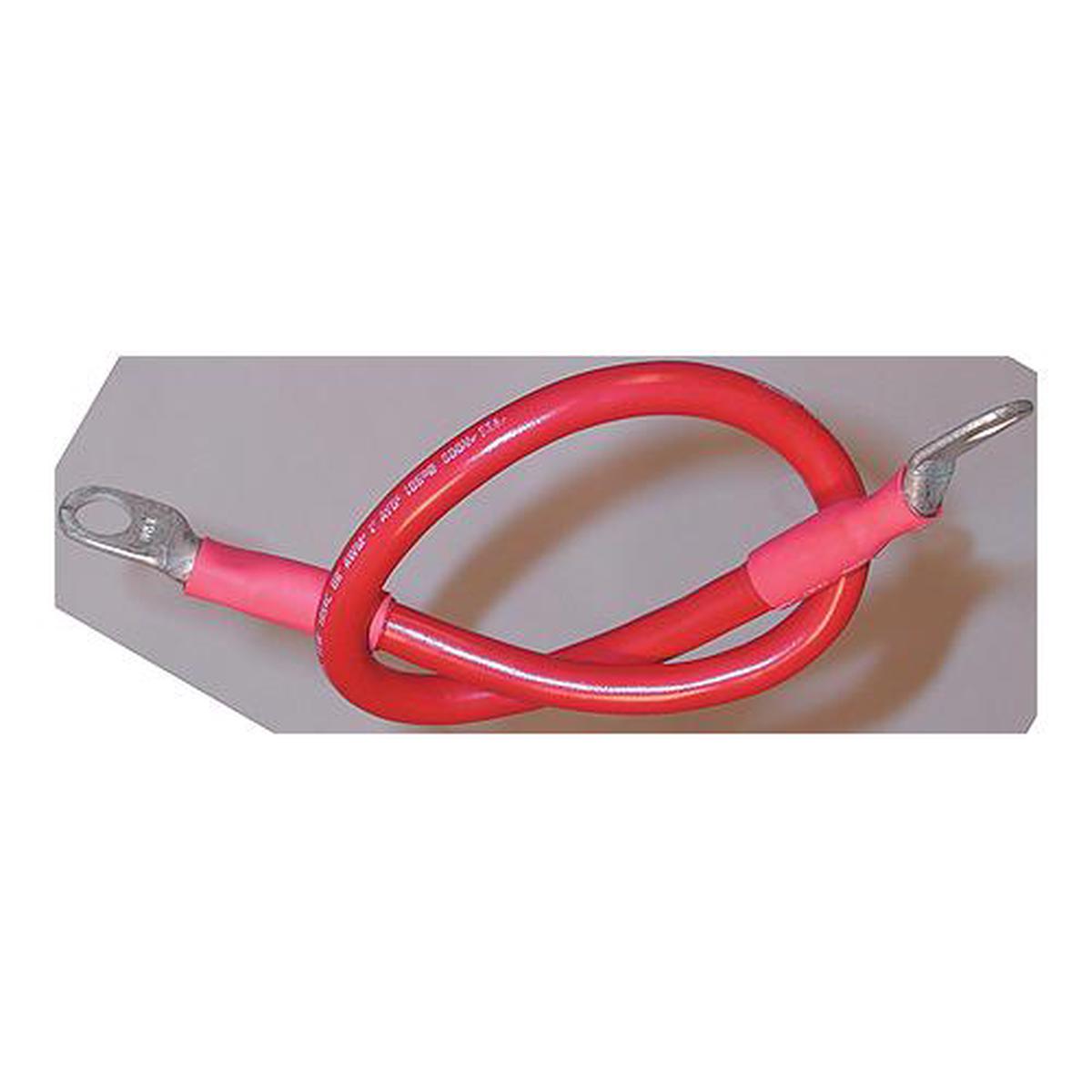 Ancor 189137 Marine Grade Tinned Copper Battery Cable Assembly, 4 AWG, 48, Red